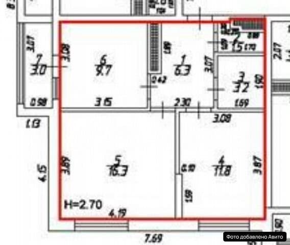 1-к. квартира, 17.6 м²