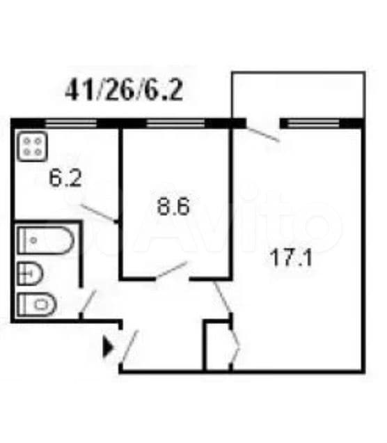2-к. квартира, 45 м², 4/5 эт.